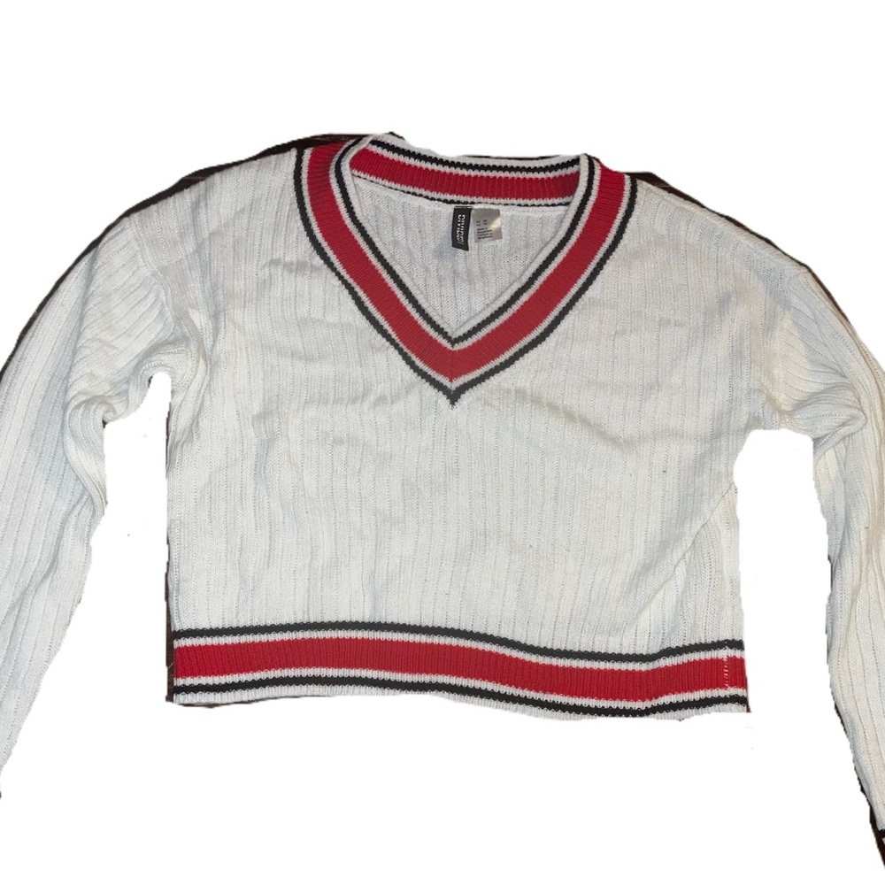 Knitted crop sweater
